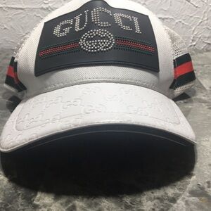 White Gucci Snapback Cap